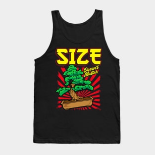 Cute Size Doesn't Matter Small Bonsai Tree Plant Tank Top